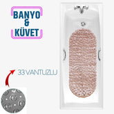 Banyo Duş Kaydırmaz Paspas PUDRA 33 Vantuzlu J.Stone Design 716672